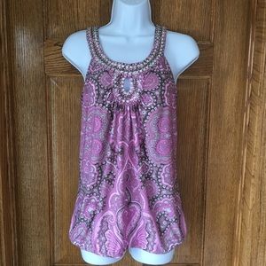 INC International tank top with embellishments